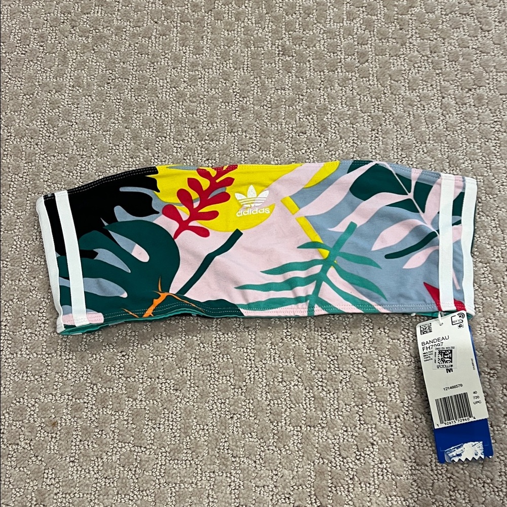 NWT M Tropical print Adidas Bandeau